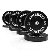 Synergee Bumper Plate Sets- SOLIDRUBBER-160LB